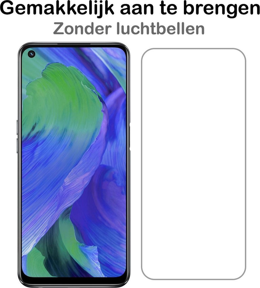 Gehard glazen screenprotector voor OPPO A54 5G met antikrasbescherming