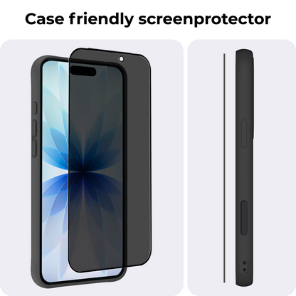 Gehard glazen privacy screenprotector voor iPhone 17