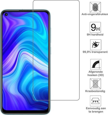 Gehard glazen screenprotector voor Xiaomi Redmi Note 9