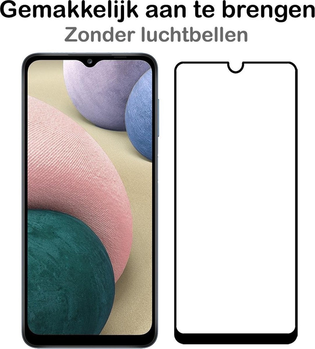Full Screen Gehard Glas Screenprotector Geschikt Voor Samsung A12