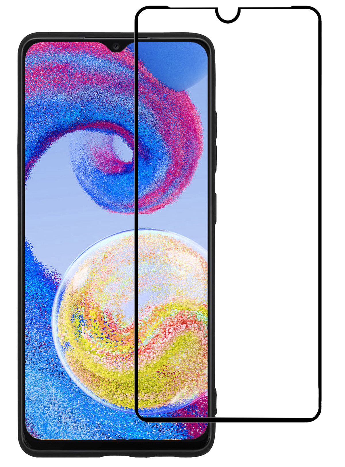 Full Screen Screenprotector Geschikt voor Samsung A04s