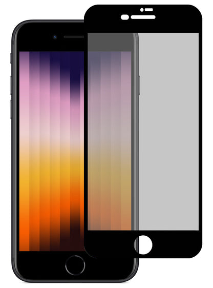 Gehard glazen privacy screenprotector voor iPhone SE 2022