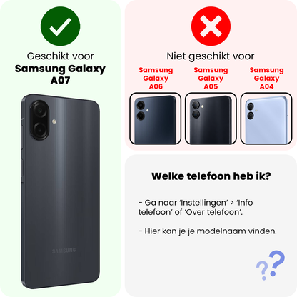 Gehard glazen screenprotector voor Samsung Galaxy A07