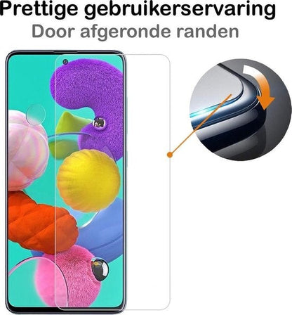 Gehard Glazen Screenprotector Geschikt voor Samsung A51