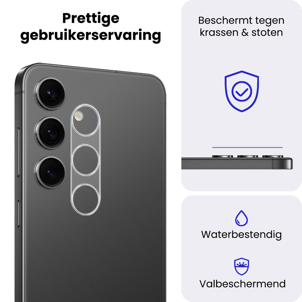 Camera Screenprotector van Gehard Glas Geschikt voor Samsung Galaxy S25