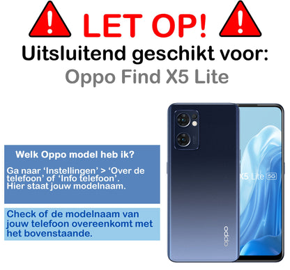 Gehard glazen screenprotector voor OPPO Find X5 Lite