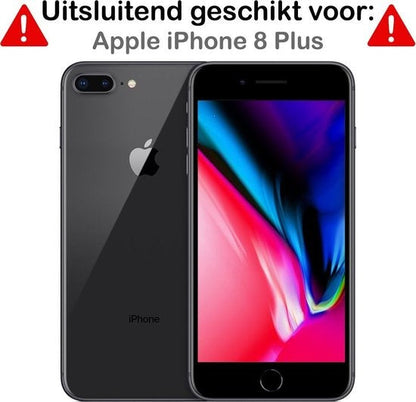 Gehard glazen screenprotector voor iPhone 8 Plus met anti-kraslaag