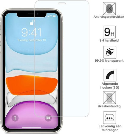 iPhone 11 Screenprotector Gehard Glas met Volledige Dekking
