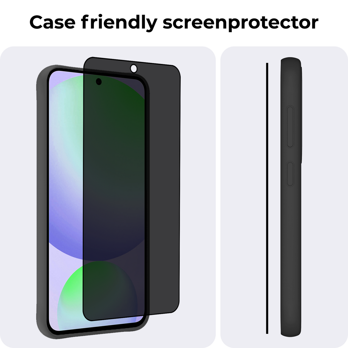 Gehard glazen screenprotector met privacy filter voor Samsung Galaxy S24 FE