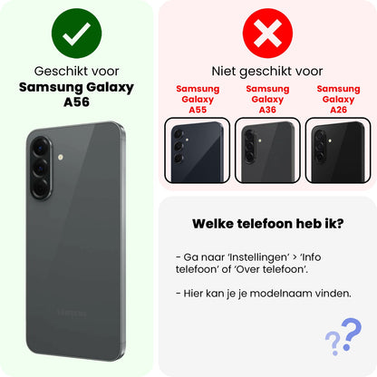Privacy screenprotector van gehard glas voor Samsung Galaxy A56