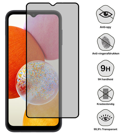 Screenprotector van gehard glas met privacyfilter