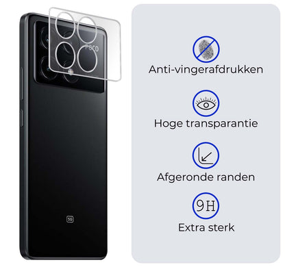 Camera screenprotector van gehard glas voor Xiaomi Poco X6 Pro 5G