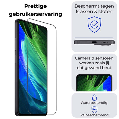 Gehard glazen screenprotector voor Xiaomi Redmi Note 12 Pro met antikraslaag