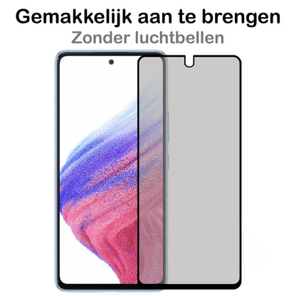 Screenprotector van gehard glas met privacyfilter