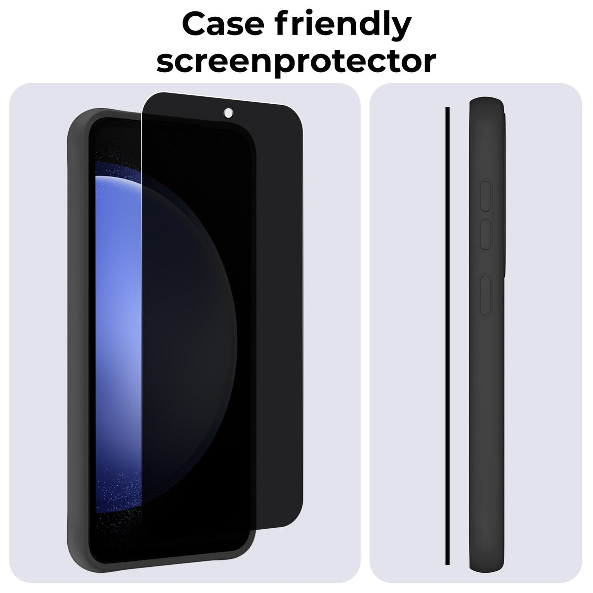 Gehard glazen screenprotector met privacy filter