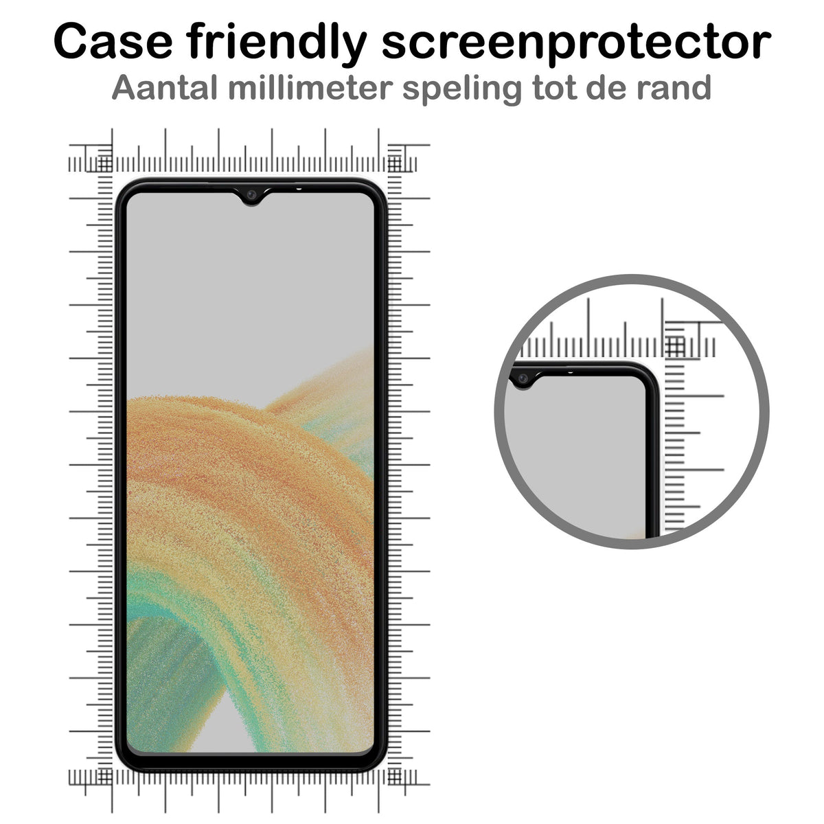 Gehard glas privacy screenprotector voor Samsung Galaxy A33