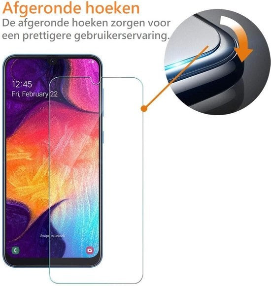 Screenprotector van gehard glas met zwarte randen