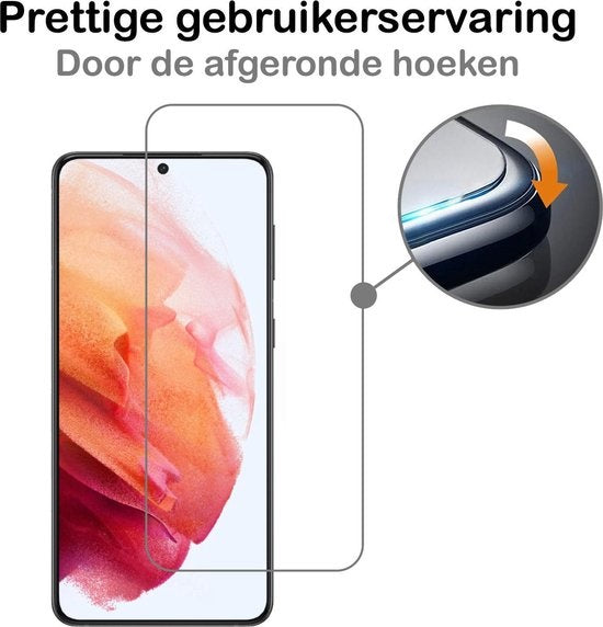 Gehard glazen screenprotector met volledige dekking voor Samsung S21