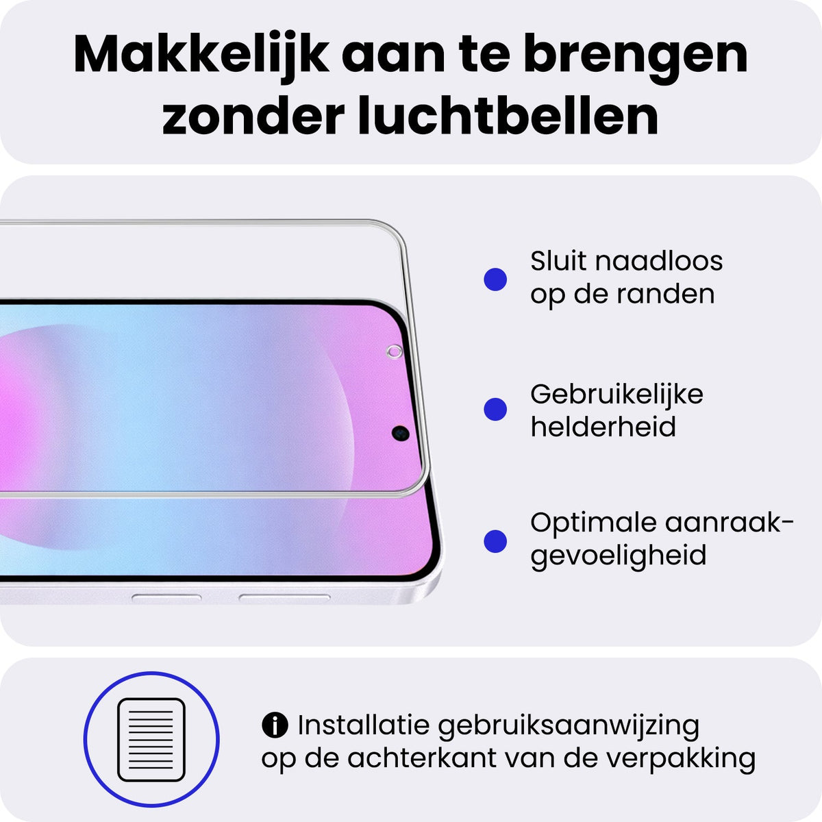 Gehard Glas Screenprotector met Krasbescherming Geschikt voor Samsung A37