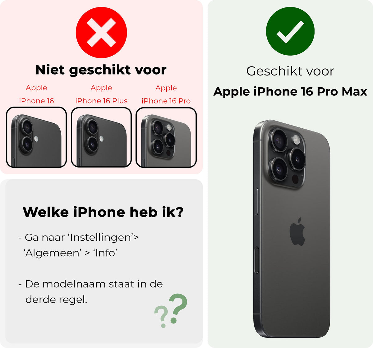 Flexibele glazen screenprotector met installatieframe voor iPhone 16 Pro Max