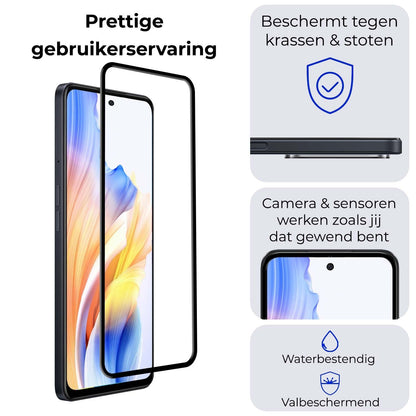 Full Screen Screenprotector van Gehard Glas voor OPPO A58