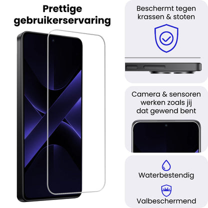Gehard glazen screenprotector voor Xiaomi Poco X7 Pro met krasbescherming