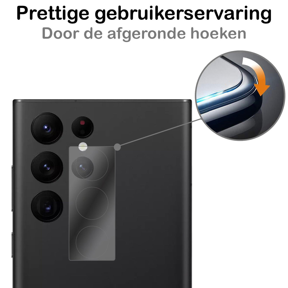 Gehard Glas Camera Screenprotector Geschikt Voor Samsung Galaxy S22 Ultra