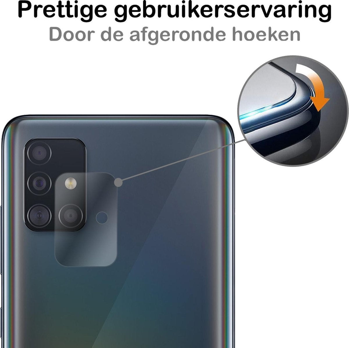 Camera Screenprotector van Gehard Glas voor Samsung Galaxy A51