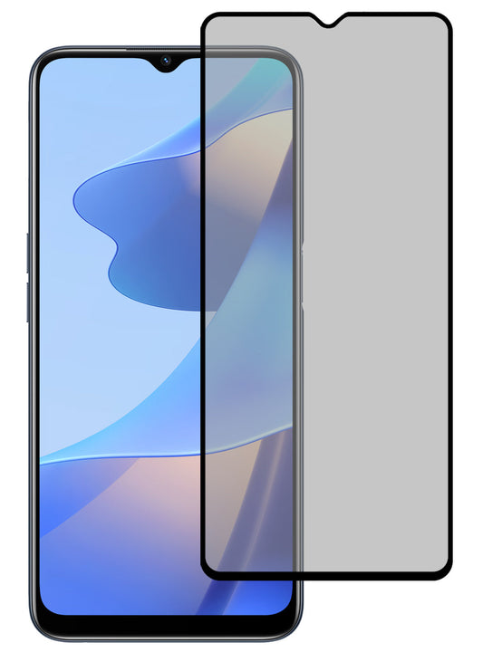 Privacy screenprotector van gehard glas voor OPPO A16