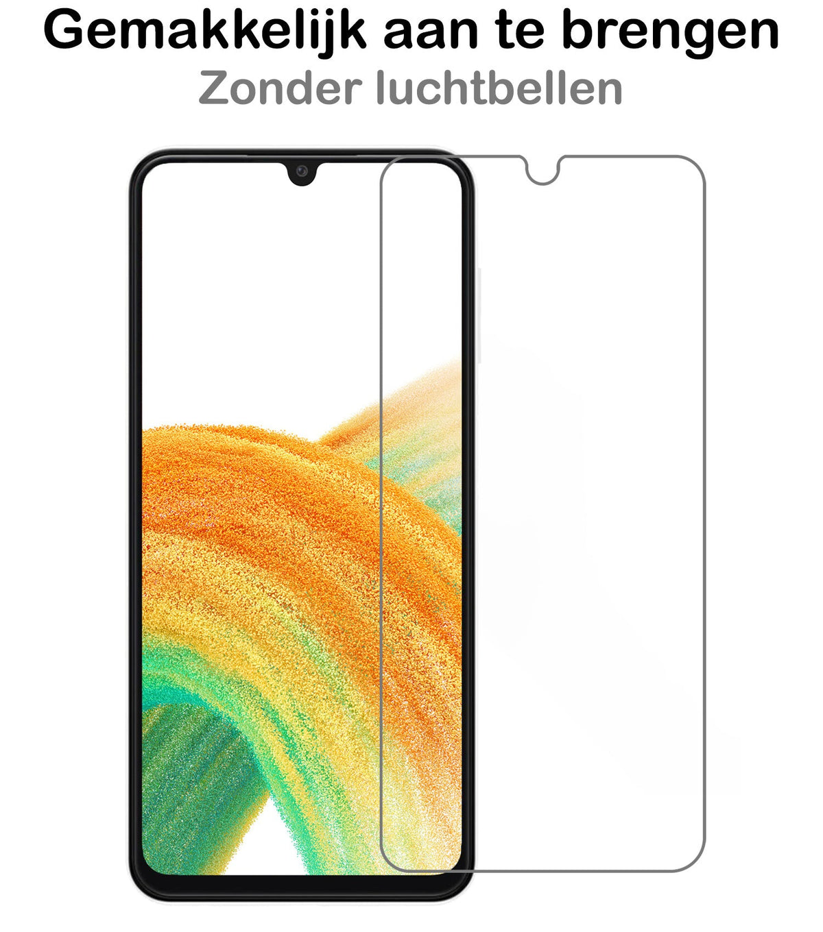 Gehard glazen screenprotector met krasbestendige laag voor Samsung A33