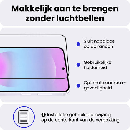 Full Screen Screenprotector van Gehard Glas Geschikt voor Samsung A37