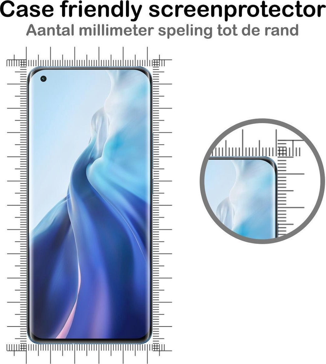 Gehard glazen screenprotector voor Xiaomi Mi 11