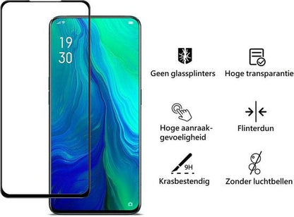 Gehard glazen screenprotector voor OPPO Reno 2Z met zwarte randen