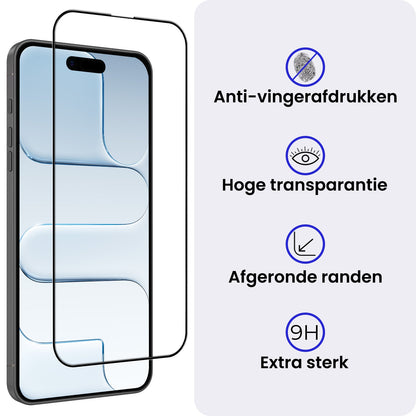 Gehard glazen screenprotector voor iPhone Air met installatieframe