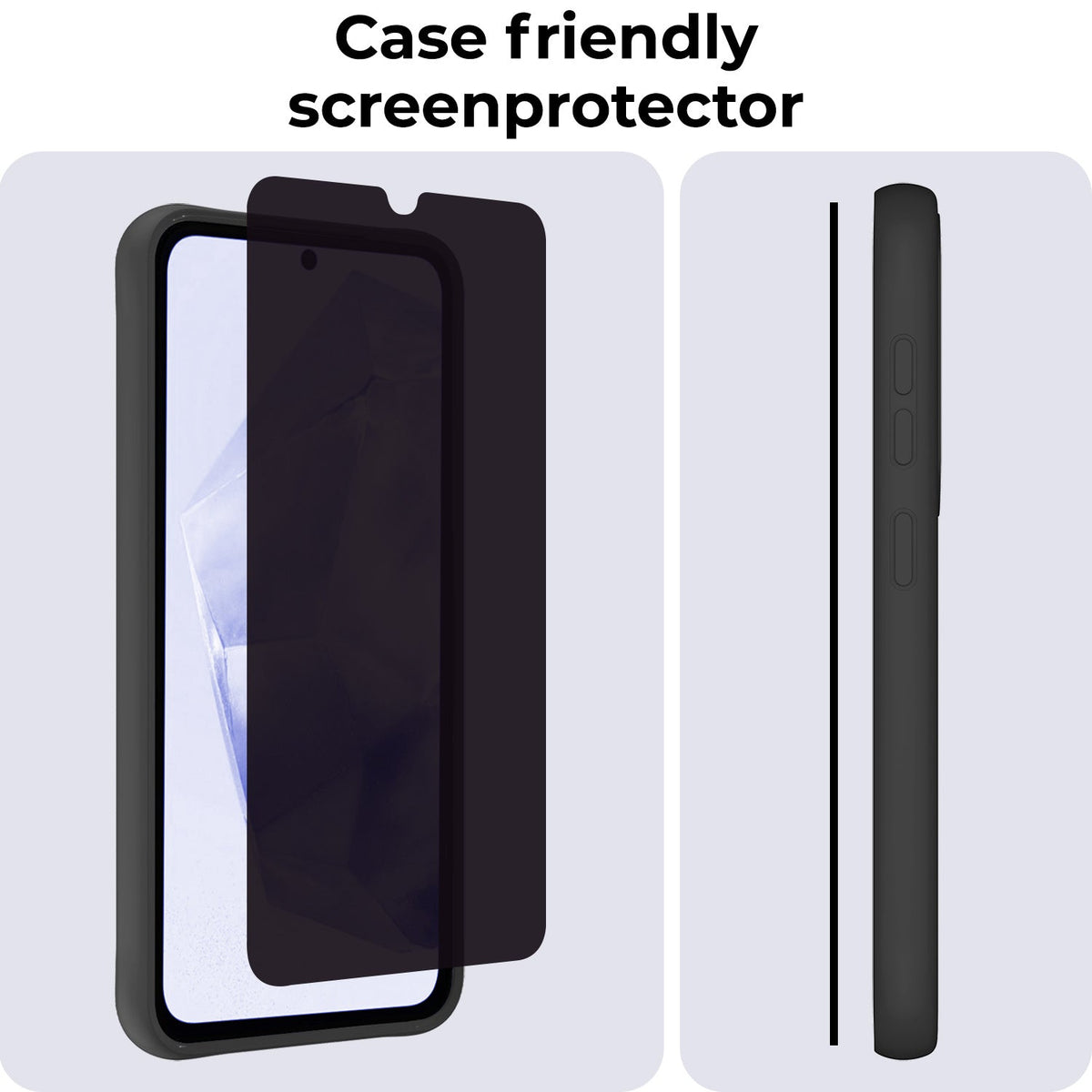 Gehard glazen screenprotector met privacyfilter voor Samsung Galaxy A35