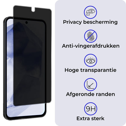 Privacy Screenprotector van Gehard Glas voor Samsung Galaxy A55