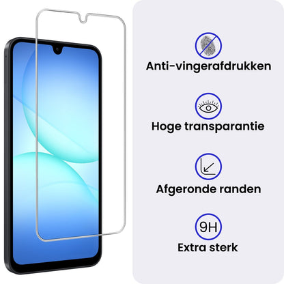 Gehard Glas Screenprotector met Krasbestendige Laag Geschikt voor Samsung Galaxy A17
