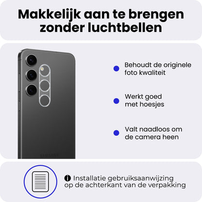 Camera screenprotector van gehard glas voor Samsung S25 Plus