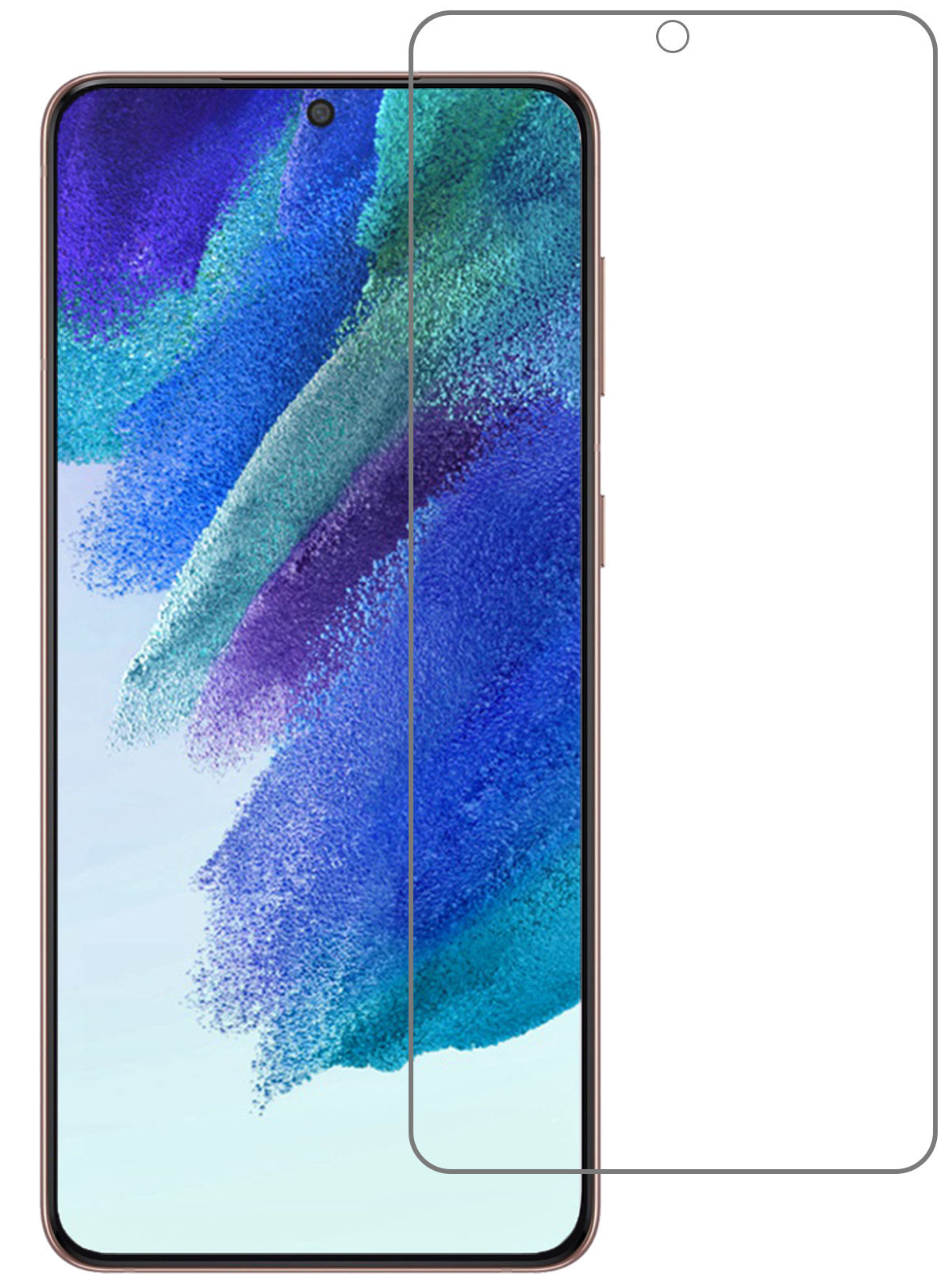 Gehard glazen screenprotector voor Samsung S21 FE