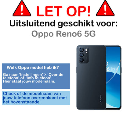 Screenprotector van gehard glas voor OPPO Reno 6