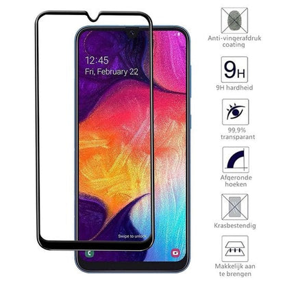 Screenprotector van gehard glas met zwarte randen