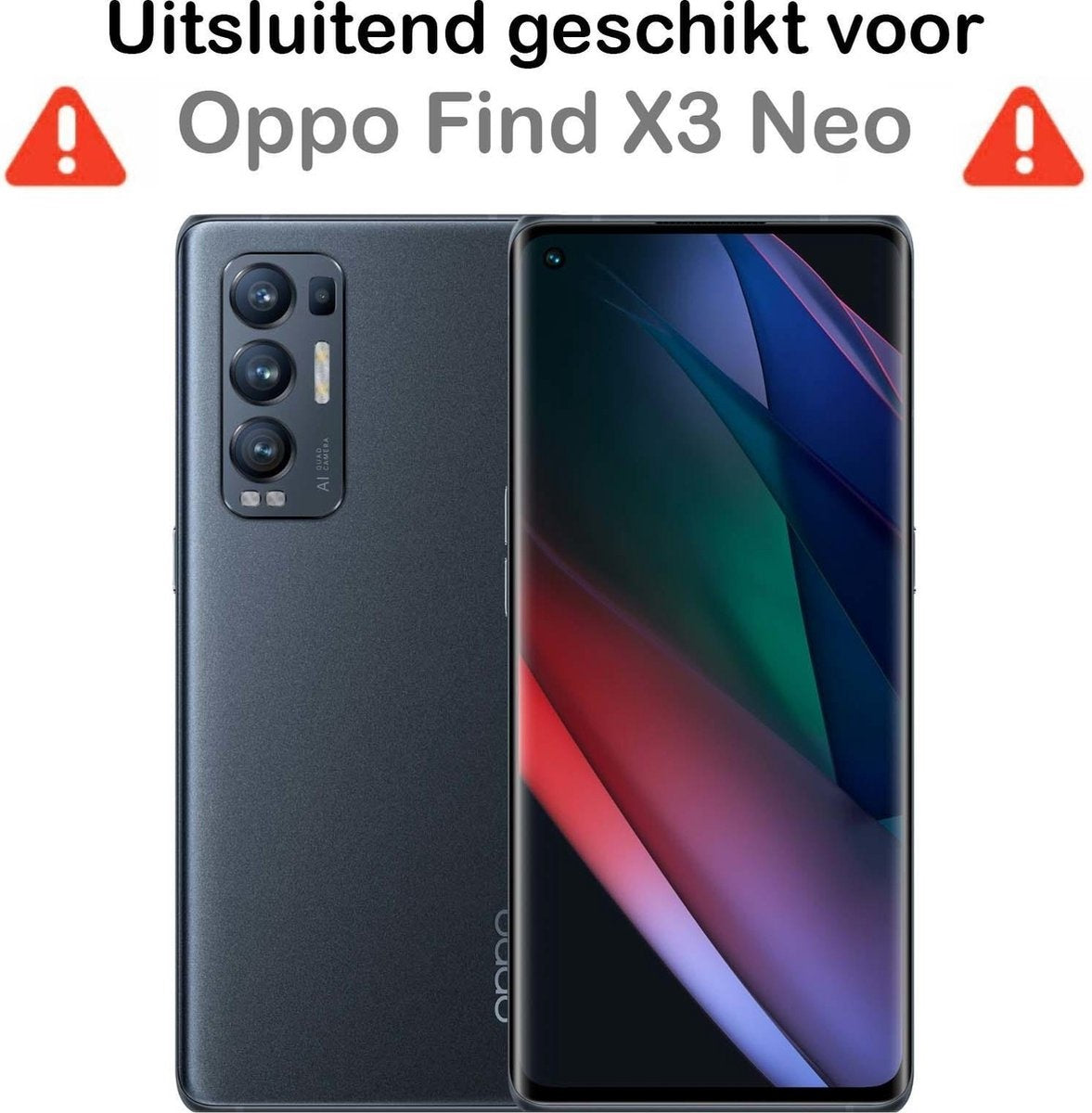 Gehard glazen screenprotector voor OPPO Find X3 Neo