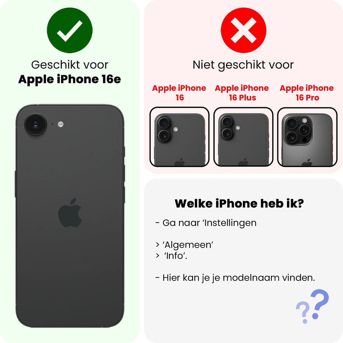 Gehard glazen screenprotector voor iPhone 16e met volledige schermdekking