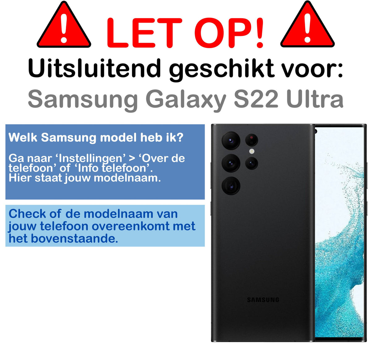 Gehard Glas Camera Screenprotector Geschikt Voor Samsung Galaxy S22 Ultra