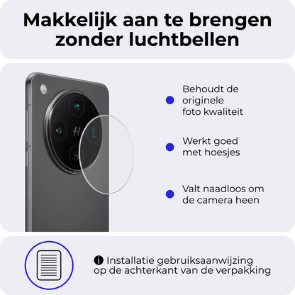 Gehard glazen camera screenprotector voor OPPO Find X8
