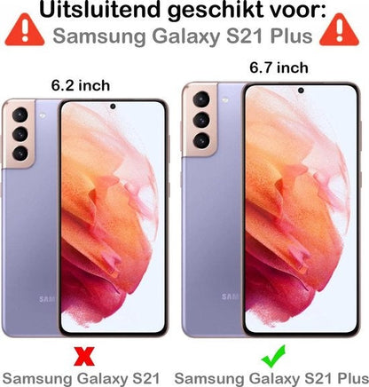 Screenprotector van gehard glas voor Samsung S21 Plus