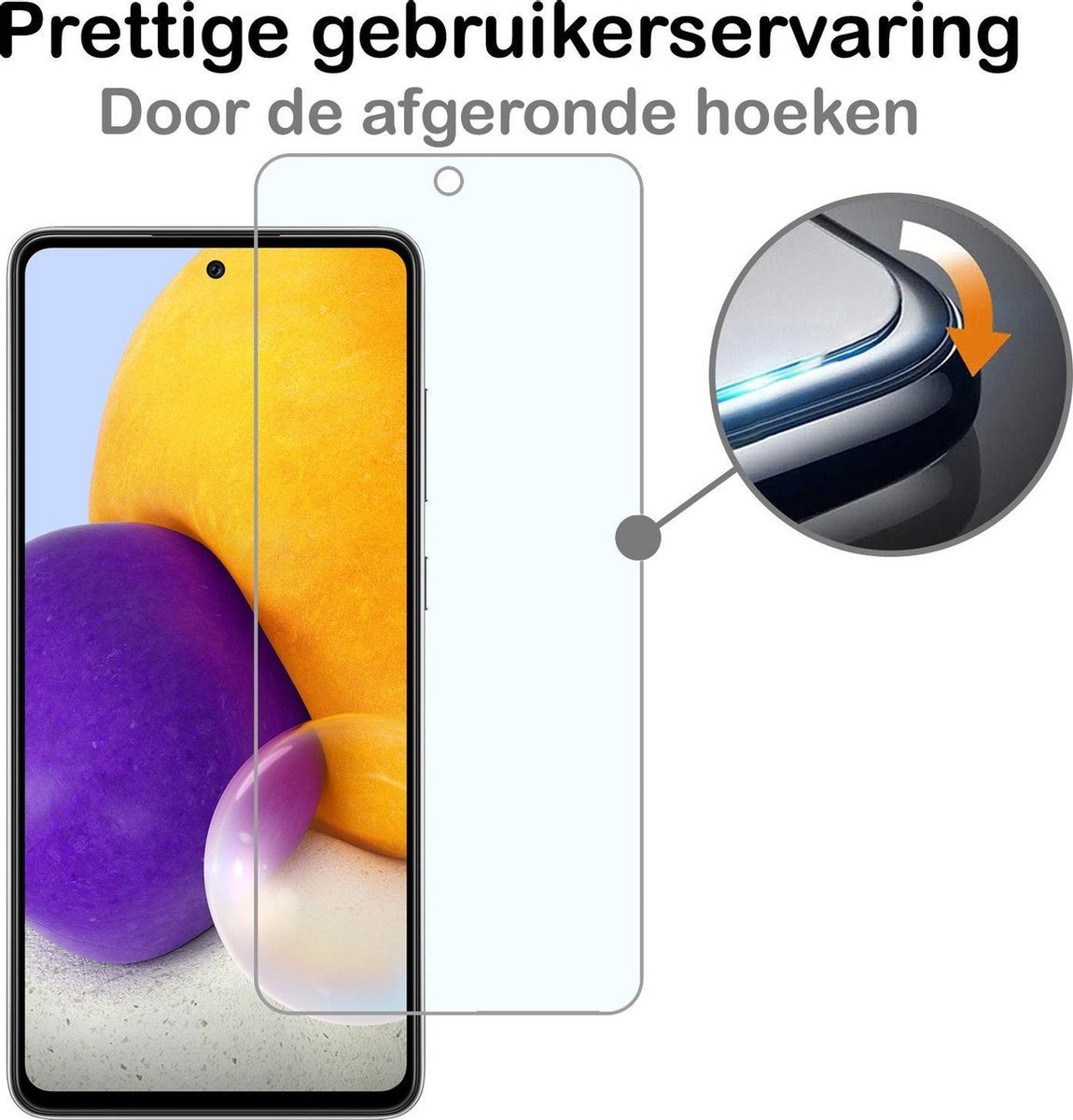 Gehard glazen screenprotector met krasbestendige laag voor Samsung A72