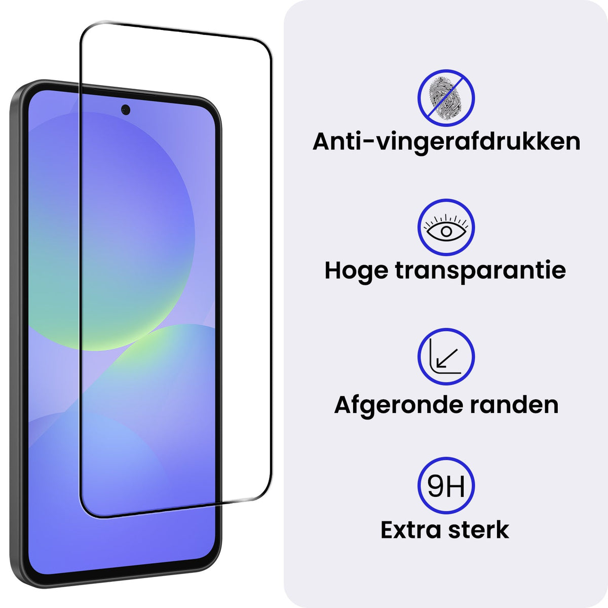 Full Screen Screenprotector van Gehard Glas voor Samsung A36