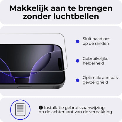 Screenprotector van gehard glas voor iPhone 16 Pro