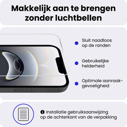 Gehard glazen screenprotector voor iPhone 16e met volledige schermdekking